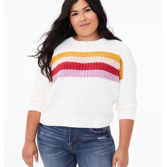 Aéropostale Striped Chenille Sweater - Picture 3 of 4